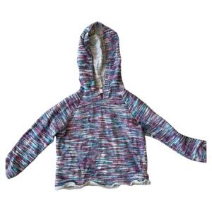 toddler girl size 4T colorful, space-dye or multicolor knit sweater